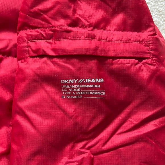 DKNY Jeans puffer jacket XS Red - Picture 2 of 8